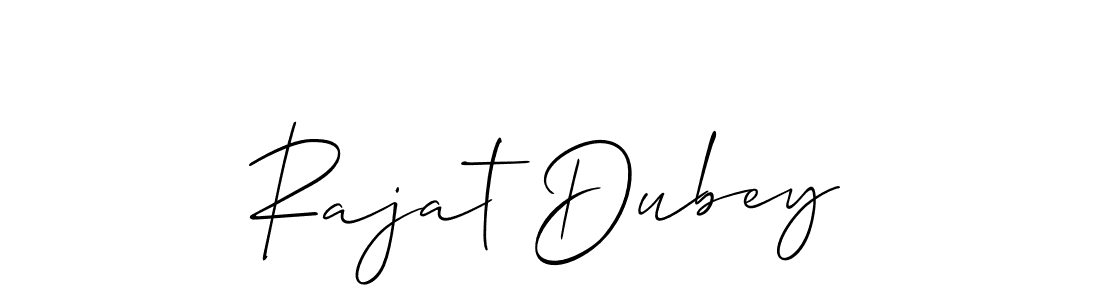 Make a beautiful signature design for name Rajat Dubey. With this signature (Allison_Script) style, you can create a handwritten signature for free. Rajat Dubey signature style 2 images and pictures png