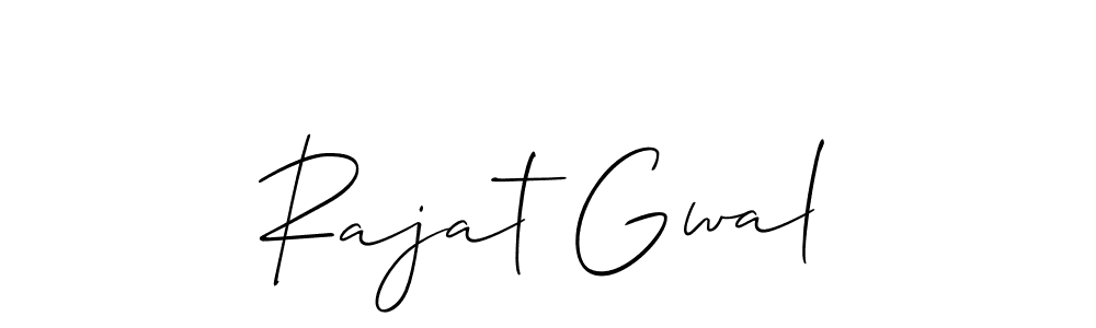 Make a beautiful signature design for name Rajat Gwal. Use this online signature maker to create a handwritten signature for free. Rajat Gwal signature style 2 images and pictures png