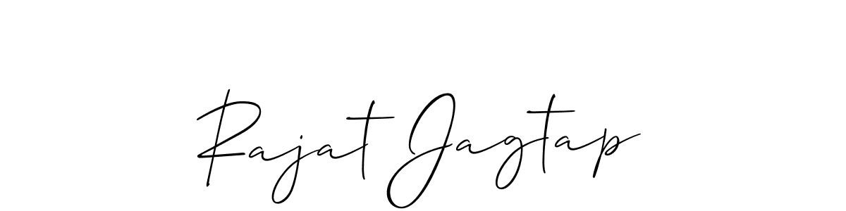 How to Draw Rajat Jagtap signature style? Allison_Script is a latest design signature styles for name Rajat Jagtap. Rajat Jagtap signature style 2 images and pictures png