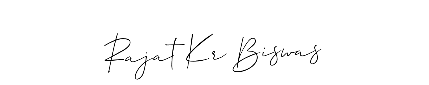 It looks lik you need a new signature style for name Rajat Kr Biswas. Design unique handwritten (Allison_Script) signature with our free signature maker in just a few clicks. Rajat Kr Biswas signature style 2 images and pictures png