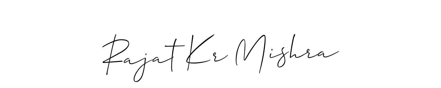 Create a beautiful signature design for name Rajat Kr Mishra. With this signature (Allison_Script) fonts, you can make a handwritten signature for free. Rajat Kr Mishra signature style 2 images and pictures png