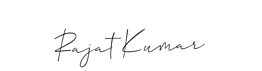 How to make Rajat Kumar signature? Allison_Script is a professional autograph style. Create handwritten signature for Rajat Kumar name. Rajat Kumar signature style 2 images and pictures png