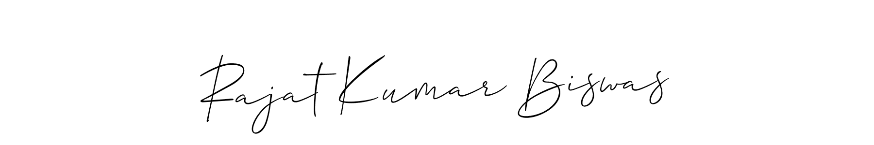 How to make Rajat Kumar Biswas signature? Allison_Script is a professional autograph style. Create handwritten signature for Rajat Kumar Biswas name. Rajat Kumar Biswas signature style 2 images and pictures png