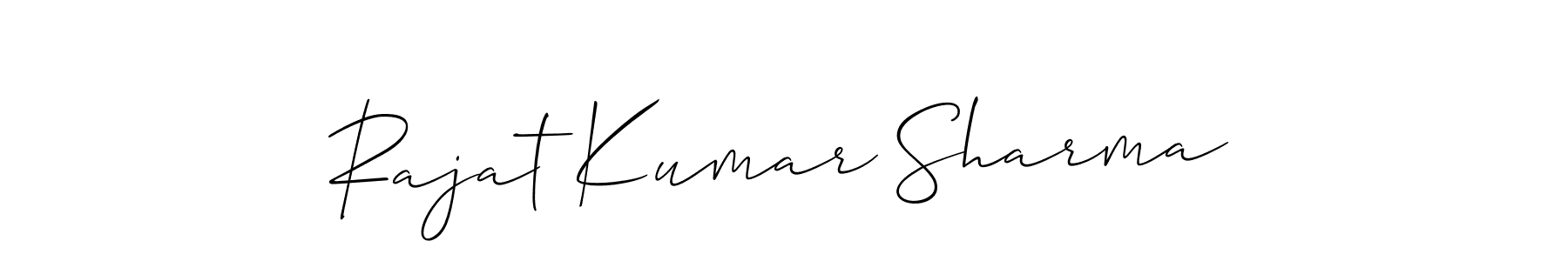 Similarly Allison_Script is the best handwritten signature design. Signature creator online .You can use it as an online autograph creator for name Rajat Kumar Sharma. Rajat Kumar Sharma signature style 2 images and pictures png