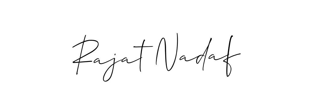 You can use this online signature creator to create a handwritten signature for the name Rajat Nadaf. This is the best online autograph maker. Rajat Nadaf signature style 2 images and pictures png