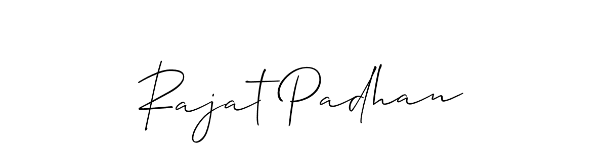 How to make Rajat Padhan signature? Allison_Script is a professional autograph style. Create handwritten signature for Rajat Padhan name. Rajat Padhan signature style 2 images and pictures png