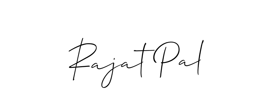 This is the best signature style for the Rajat Pal name. Also you like these signature font (Allison_Script). Mix name signature. Rajat Pal signature style 2 images and pictures png