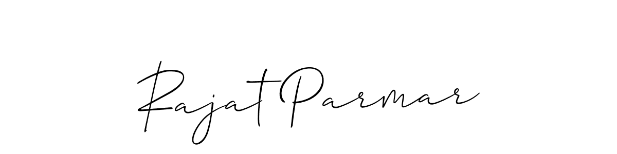 Make a beautiful signature design for name Rajat Parmar. With this signature (Allison_Script) style, you can create a handwritten signature for free. Rajat Parmar signature style 2 images and pictures png