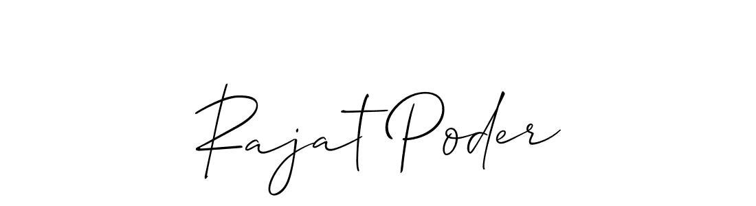 Design your own signature with our free online signature maker. With this signature software, you can create a handwritten (Allison_Script) signature for name Rajat Poder. Rajat Poder signature style 2 images and pictures png