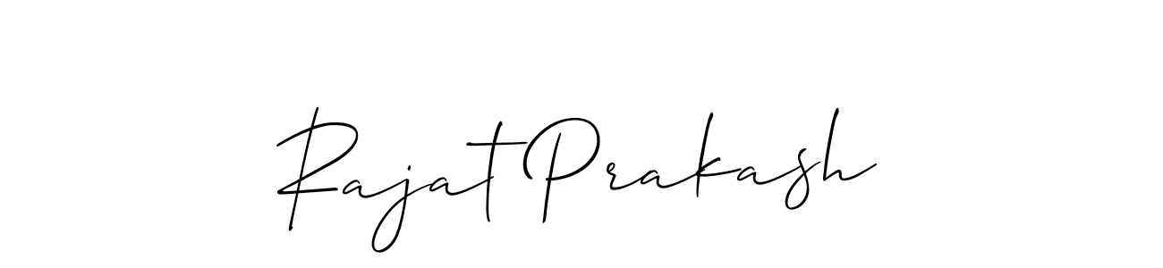 How to make Rajat Prakash signature? Allison_Script is a professional autograph style. Create handwritten signature for Rajat Prakash name. Rajat Prakash signature style 2 images and pictures png