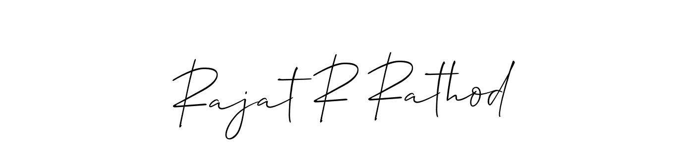 You should practise on your own different ways (Allison_Script) to write your name (Rajat R Rathod) in signature. don't let someone else do it for you. Rajat R Rathod signature style 2 images and pictures png