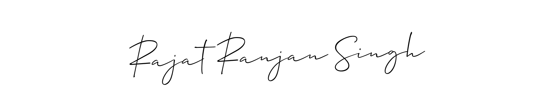 Design your own signature with our free online signature maker. With this signature software, you can create a handwritten (Allison_Script) signature for name Rajat Ranjan Singh. Rajat Ranjan Singh signature style 2 images and pictures png