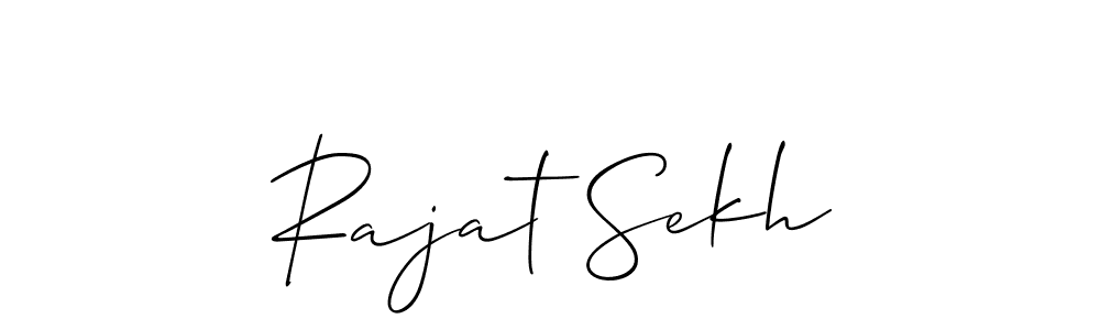 This is the best signature style for the Rajat Sekh name. Also you like these signature font (Allison_Script). Mix name signature. Rajat Sekh signature style 2 images and pictures png