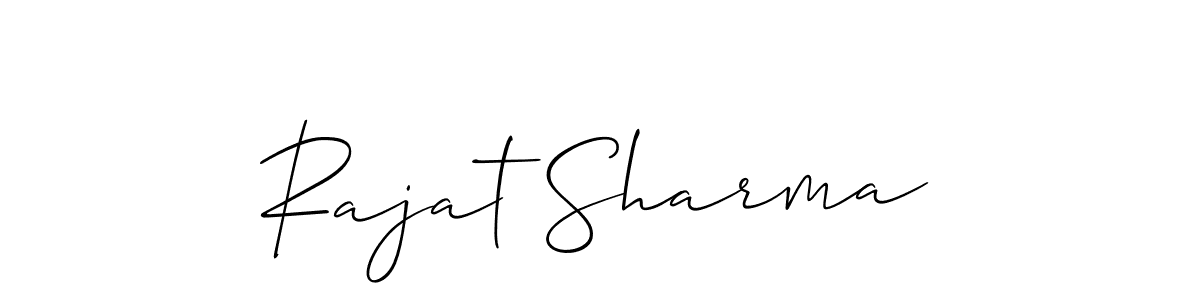 Design your own signature with our free online signature maker. With this signature software, you can create a handwritten (Allison_Script) signature for name Rajat Sharma. Rajat Sharma signature style 2 images and pictures png