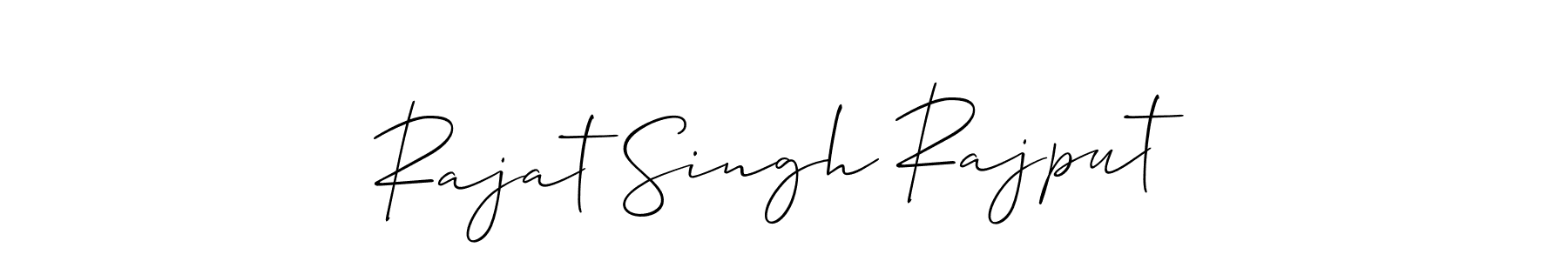 This is the best signature style for the Rajat Singh Rajput name. Also you like these signature font (Allison_Script). Mix name signature. Rajat Singh Rajput signature style 2 images and pictures png