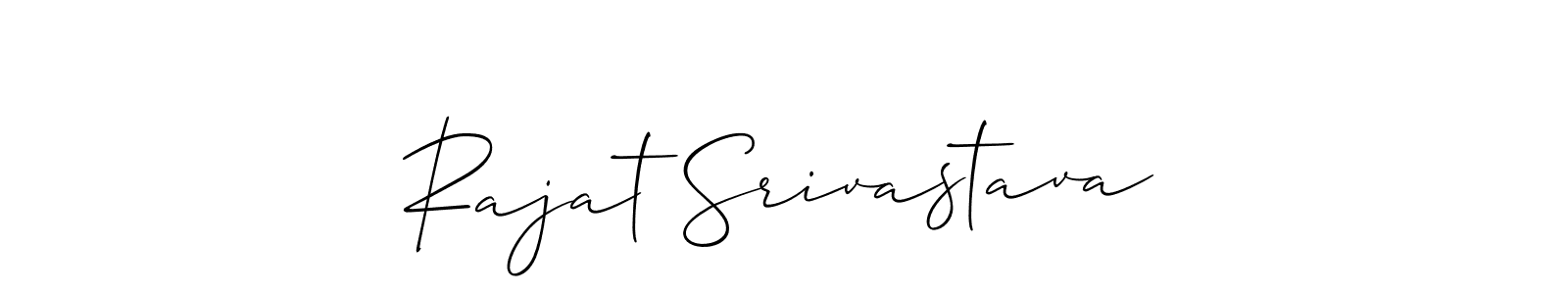 if you are searching for the best signature style for your name Rajat Srivastava. so please give up your signature search. here we have designed multiple signature styles  using Allison_Script. Rajat Srivastava signature style 2 images and pictures png