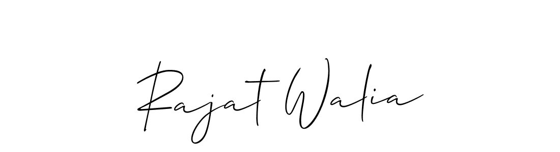 Make a beautiful signature design for name Rajat Walia. Use this online signature maker to create a handwritten signature for free. Rajat Walia signature style 2 images and pictures png