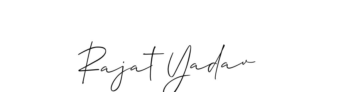 You can use this online signature creator to create a handwritten signature for the name Rajat Yadav. This is the best online autograph maker. Rajat Yadav signature style 2 images and pictures png