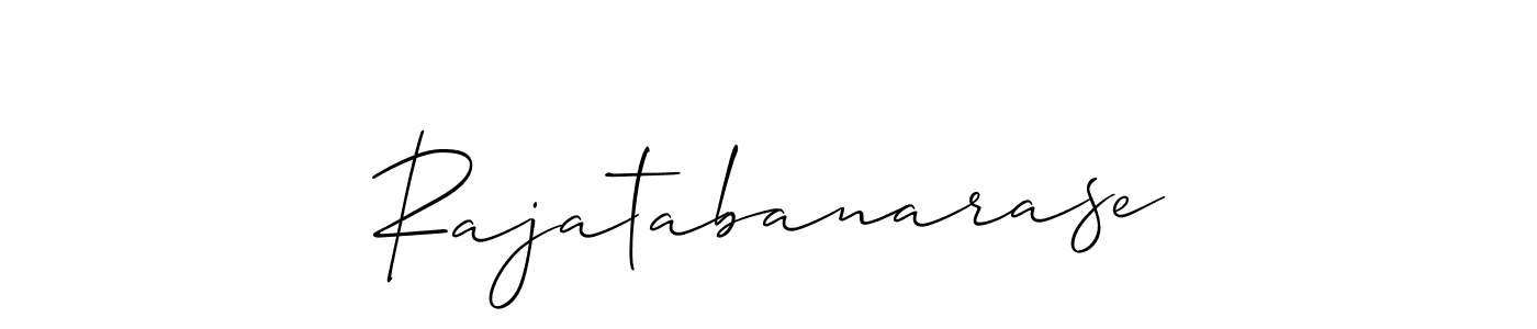 Create a beautiful signature design for name Rajatabanarase. With this signature (Allison_Script) fonts, you can make a handwritten signature for free. Rajatabanarase signature style 2 images and pictures png