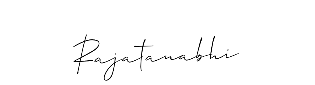 Use a signature maker to create a handwritten signature online. With this signature software, you can design (Allison_Script) your own signature for name Rajatanabhi. Rajatanabhi signature style 2 images and pictures png