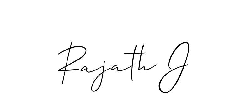 Rajath J stylish signature style. Best Handwritten Sign (Allison_Script) for my name. Handwritten Signature Collection Ideas for my name Rajath J. Rajath J signature style 2 images and pictures png