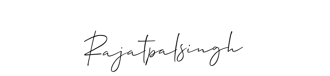 How to Draw Rajatpalsingh signature style? Allison_Script is a latest design signature styles for name Rajatpalsingh. Rajatpalsingh signature style 2 images and pictures png