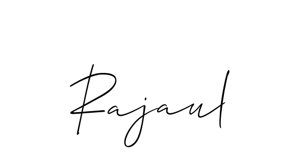 Create a beautiful signature design for name Rajaul. With this signature (Allison_Script) fonts, you can make a handwritten signature for free. Rajaul signature style 2 images and pictures png