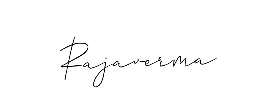 How to make Rajaverma signature? Allison_Script is a professional autograph style. Create handwritten signature for Rajaverma name. Rajaverma signature style 2 images and pictures png