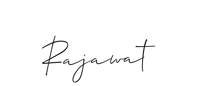 How to make Rajawat signature? Allison_Script is a professional autograph style. Create handwritten signature for Rajawat name. Rajawat signature style 2 images and pictures png