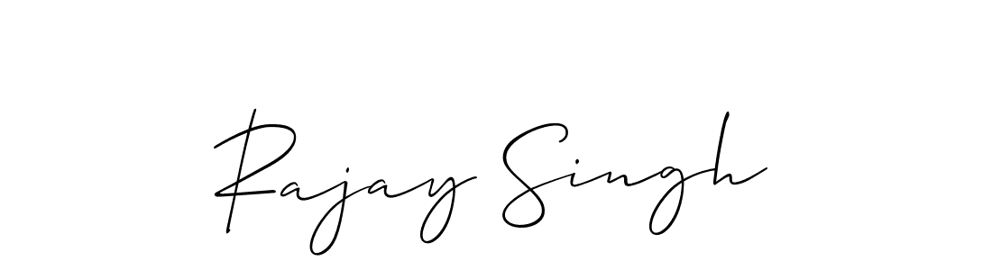 Allison_Script is a professional signature style that is perfect for those who want to add a touch of class to their signature. It is also a great choice for those who want to make their signature more unique. Get Rajay Singh name to fancy signature for free. Rajay Singh signature style 2 images and pictures png