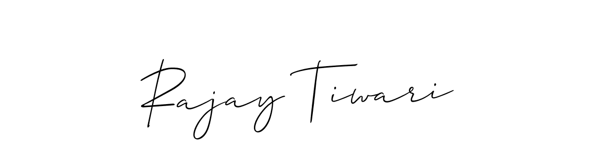 You should practise on your own different ways (Allison_Script) to write your name (Rajay Tiwari) in signature. don't let someone else do it for you. Rajay Tiwari signature style 2 images and pictures png