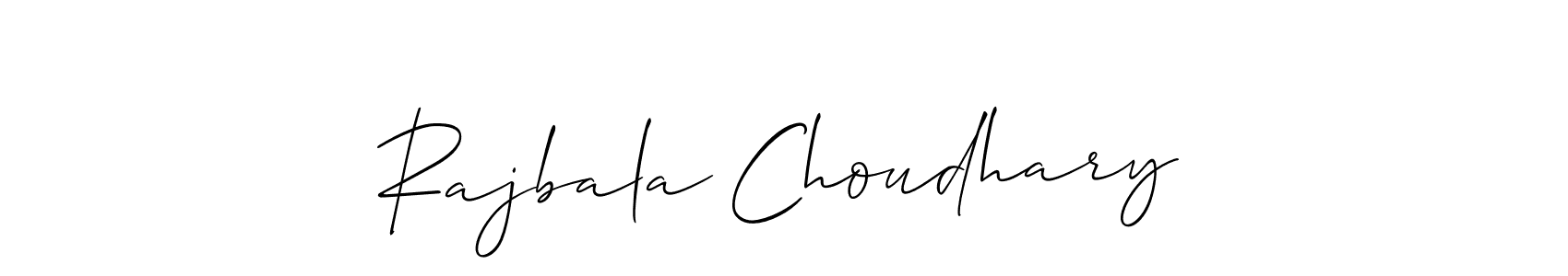 Create a beautiful signature design for name Rajbala Choudhary. With this signature (Allison_Script) fonts, you can make a handwritten signature for free. Rajbala Choudhary signature style 2 images and pictures png