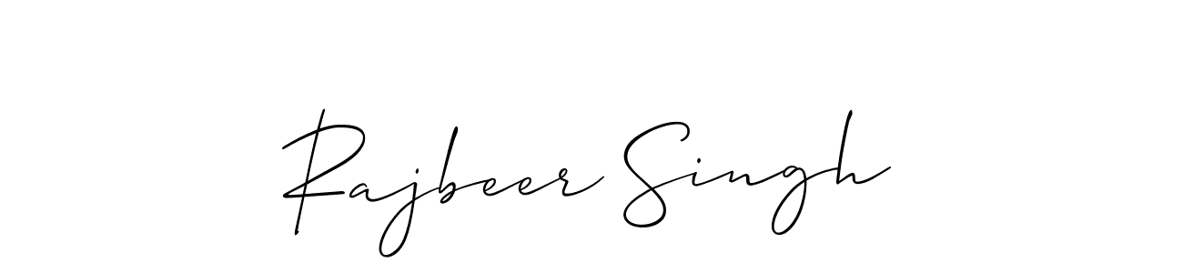 Design your own signature with our free online signature maker. With this signature software, you can create a handwritten (Allison_Script) signature for name Rajbeer Singh. Rajbeer Singh signature style 2 images and pictures png