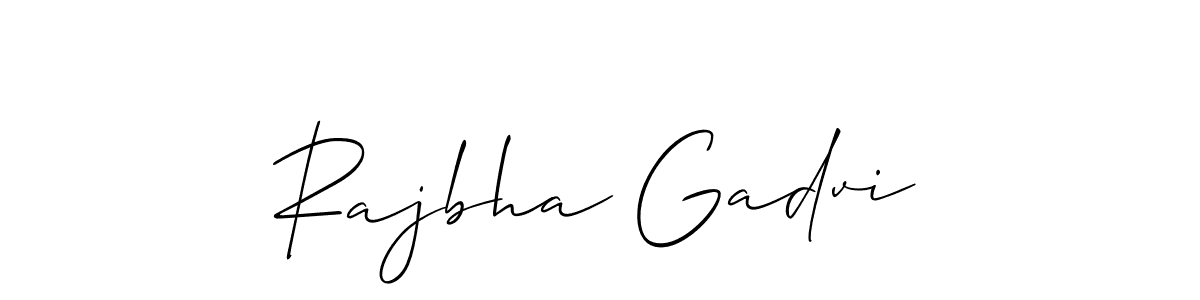 Similarly Allison_Script is the best handwritten signature design. Signature creator online .You can use it as an online autograph creator for name Rajbha Gadvi. Rajbha Gadvi signature style 2 images and pictures png