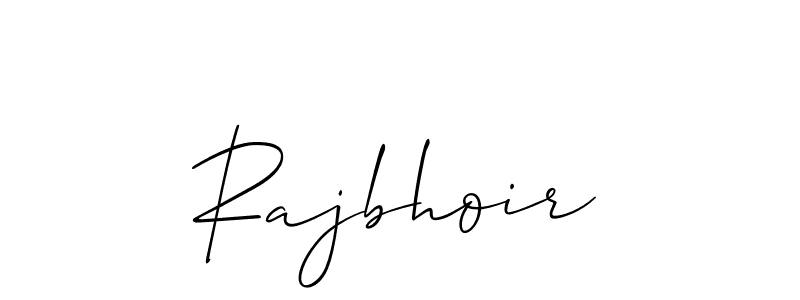 How to make Rajbhoir name signature. Use Allison_Script style for creating short signs online. This is the latest handwritten sign. Rajbhoir signature style 2 images and pictures png