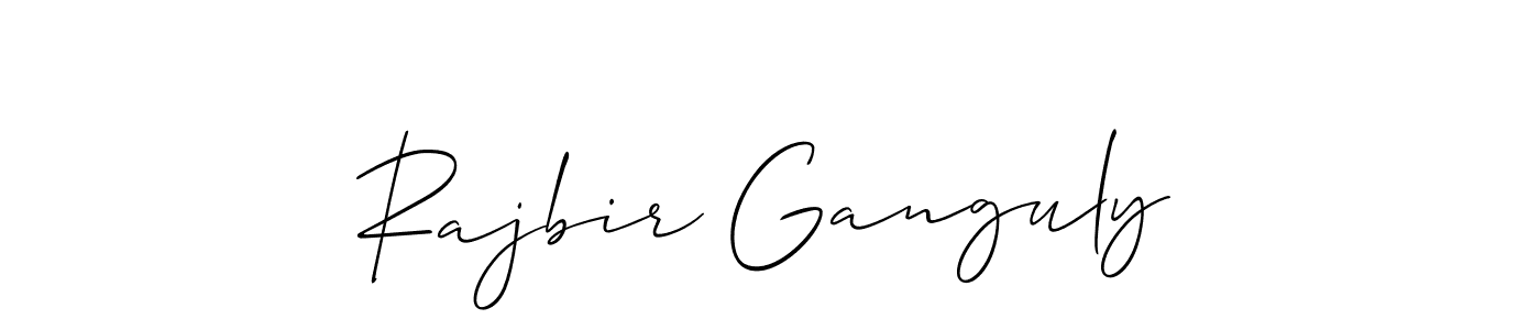 Create a beautiful signature design for name Rajbir Ganguly. With this signature (Allison_Script) fonts, you can make a handwritten signature for free. Rajbir Ganguly signature style 2 images and pictures png