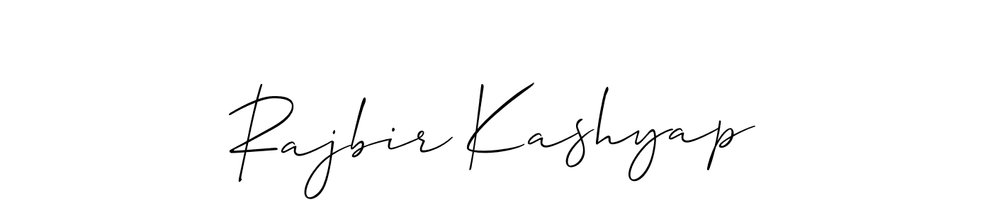 Also we have Rajbir Kashyap name is the best signature style. Create professional handwritten signature collection using Allison_Script autograph style. Rajbir Kashyap signature style 2 images and pictures png