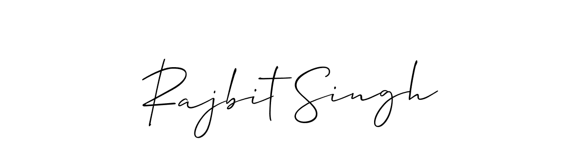 Create a beautiful signature design for name Rajbit Singh. With this signature (Allison_Script) fonts, you can make a handwritten signature for free. Rajbit Singh signature style 2 images and pictures png