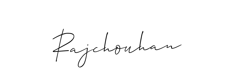 Also You can easily find your signature by using the search form. We will create Rajchouhan name handwritten signature images for you free of cost using Allison_Script sign style. Rajchouhan signature style 2 images and pictures png