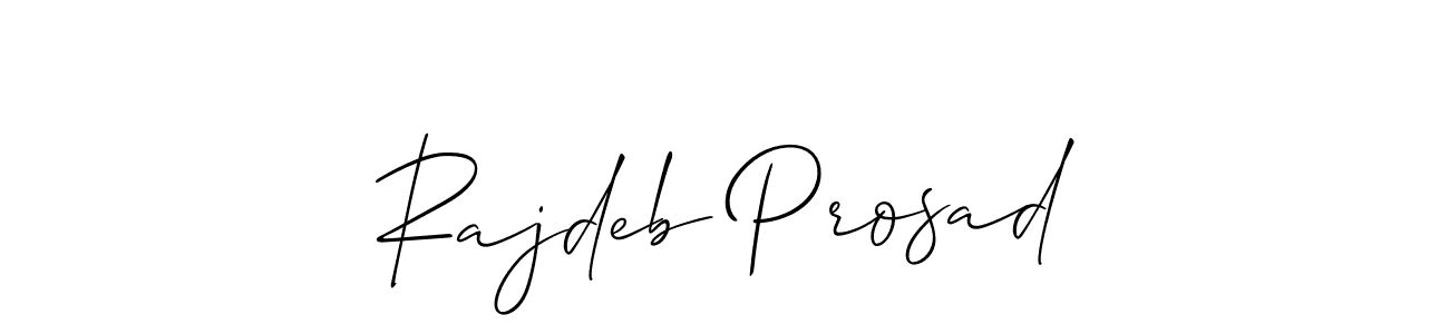 How to Draw Rajdeb Prosad signature style? Allison_Script is a latest design signature styles for name Rajdeb Prosad. Rajdeb Prosad signature style 2 images and pictures png