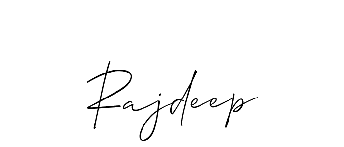 Use a signature maker to create a handwritten signature online. With this signature software, you can design (Allison_Script) your own signature for name Rajdeep. Rajdeep signature style 2 images and pictures png