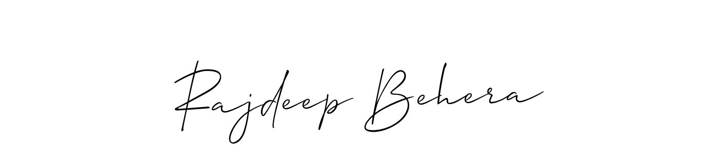 You should practise on your own different ways (Allison_Script) to write your name (Rajdeep Behera) in signature. don't let someone else do it for you. Rajdeep Behera signature style 2 images and pictures png