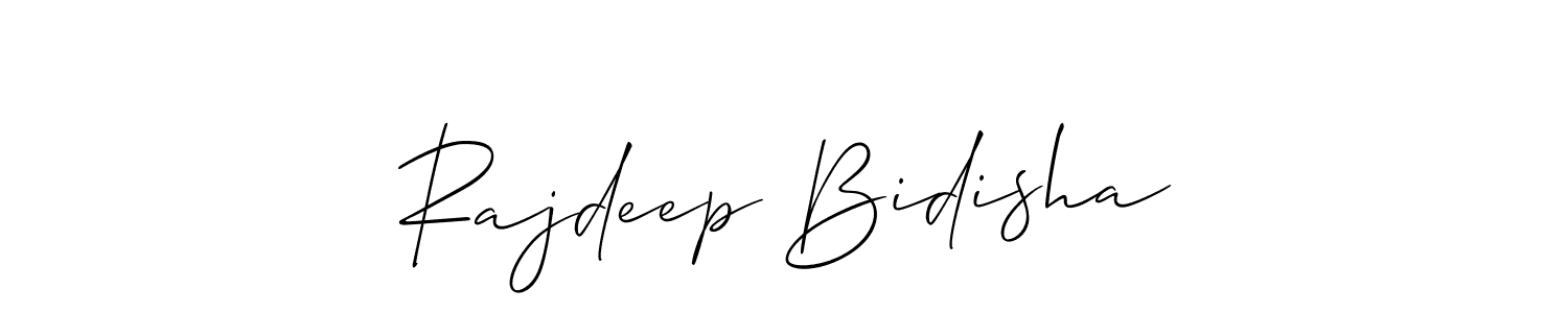 Create a beautiful signature design for name Rajdeep Bidisha. With this signature (Allison_Script) fonts, you can make a handwritten signature for free. Rajdeep Bidisha signature style 2 images and pictures png