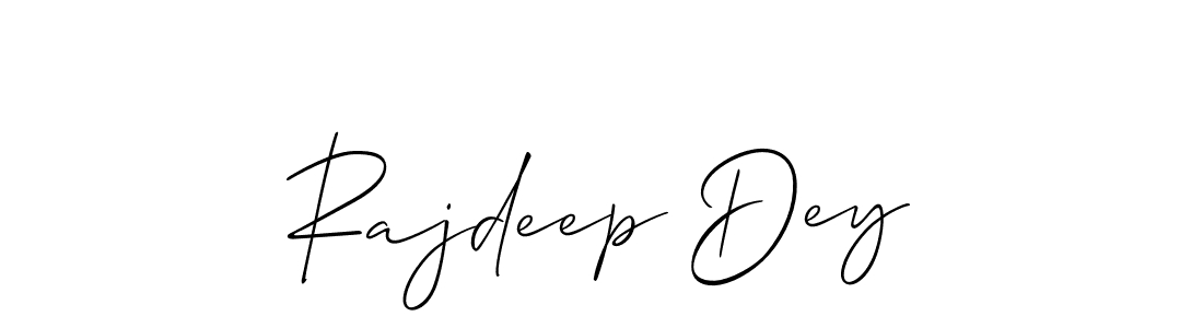 You should practise on your own different ways (Allison_Script) to write your name (Rajdeep Dey) in signature. don't let someone else do it for you. Rajdeep Dey signature style 2 images and pictures png