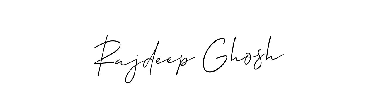 Use a signature maker to create a handwritten signature online. With this signature software, you can design (Allison_Script) your own signature for name Rajdeep Ghosh. Rajdeep Ghosh signature style 2 images and pictures png
