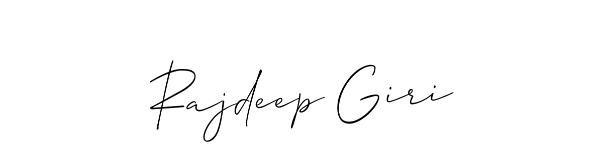 Design your own signature with our free online signature maker. With this signature software, you can create a handwritten (Allison_Script) signature for name Rajdeep Giri. Rajdeep Giri signature style 2 images and pictures png