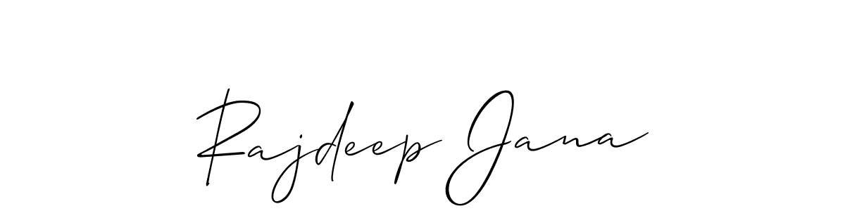 This is the best signature style for the Rajdeep Jana name. Also you like these signature font (Allison_Script). Mix name signature. Rajdeep Jana signature style 2 images and pictures png