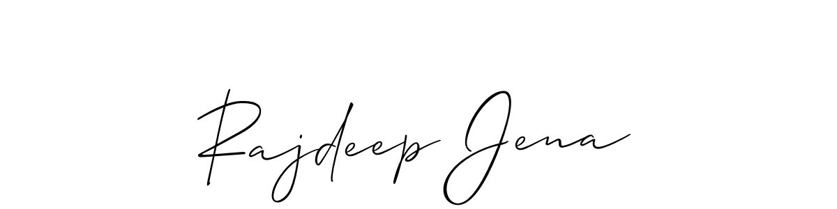 This is the best signature style for the Rajdeep Jena name. Also you like these signature font (Allison_Script). Mix name signature. Rajdeep Jena signature style 2 images and pictures png