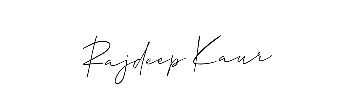 Use a signature maker to create a handwritten signature online. With this signature software, you can design (Allison_Script) your own signature for name Rajdeep Kaur. Rajdeep Kaur signature style 2 images and pictures png