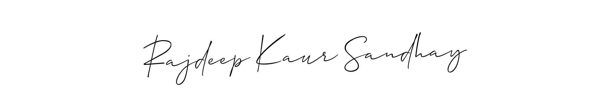 You can use this online signature creator to create a handwritten signature for the name Rajdeep Kaur Sandhay. This is the best online autograph maker. Rajdeep Kaur Sandhay signature style 2 images and pictures png